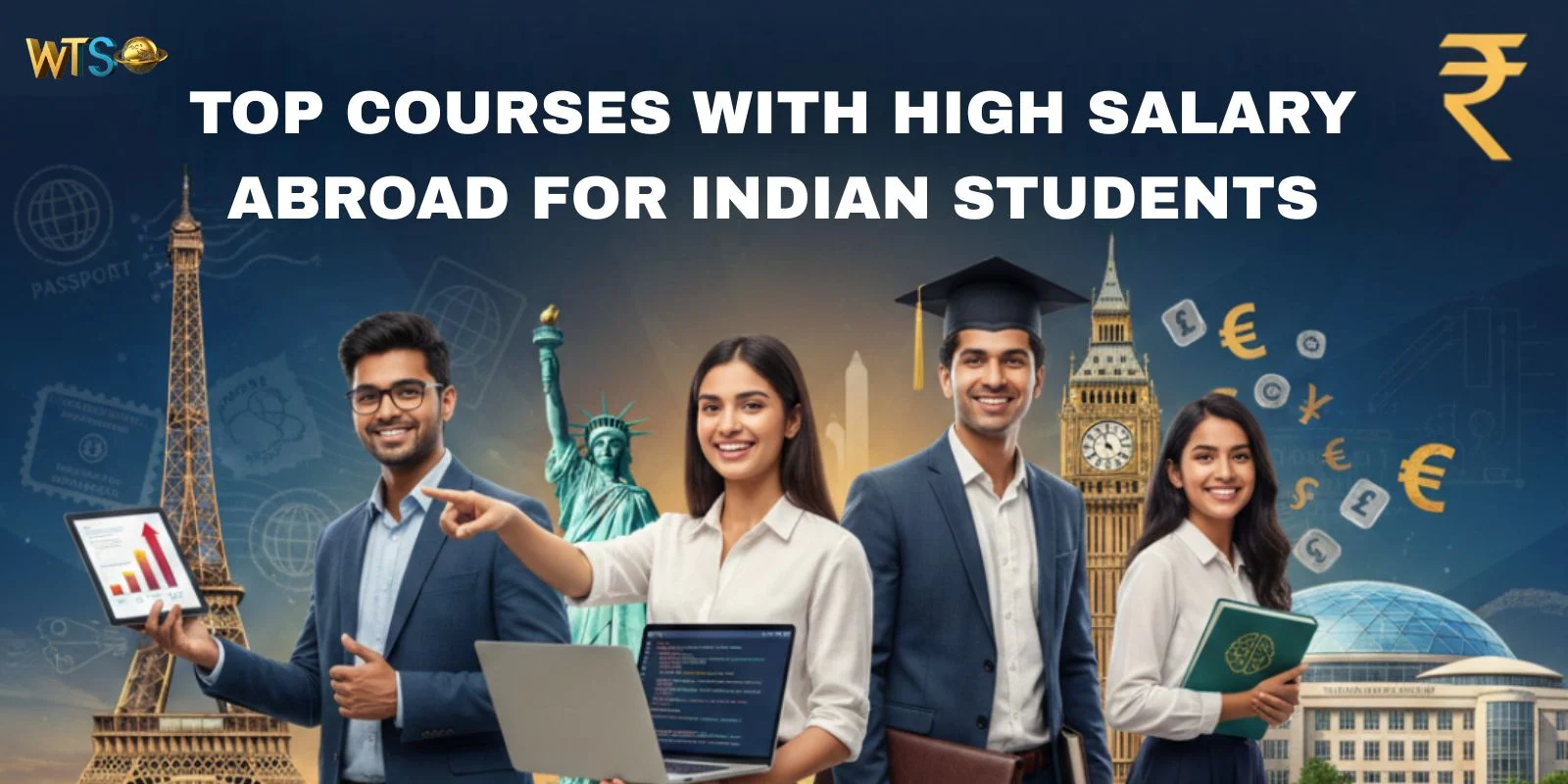 Top Courses with High Salary Abroad for Indian Students