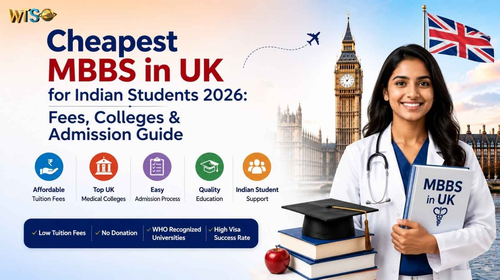 Cheapest MBBS in UK for Indian Students 2026: Fees, Colleges & Admission Guide