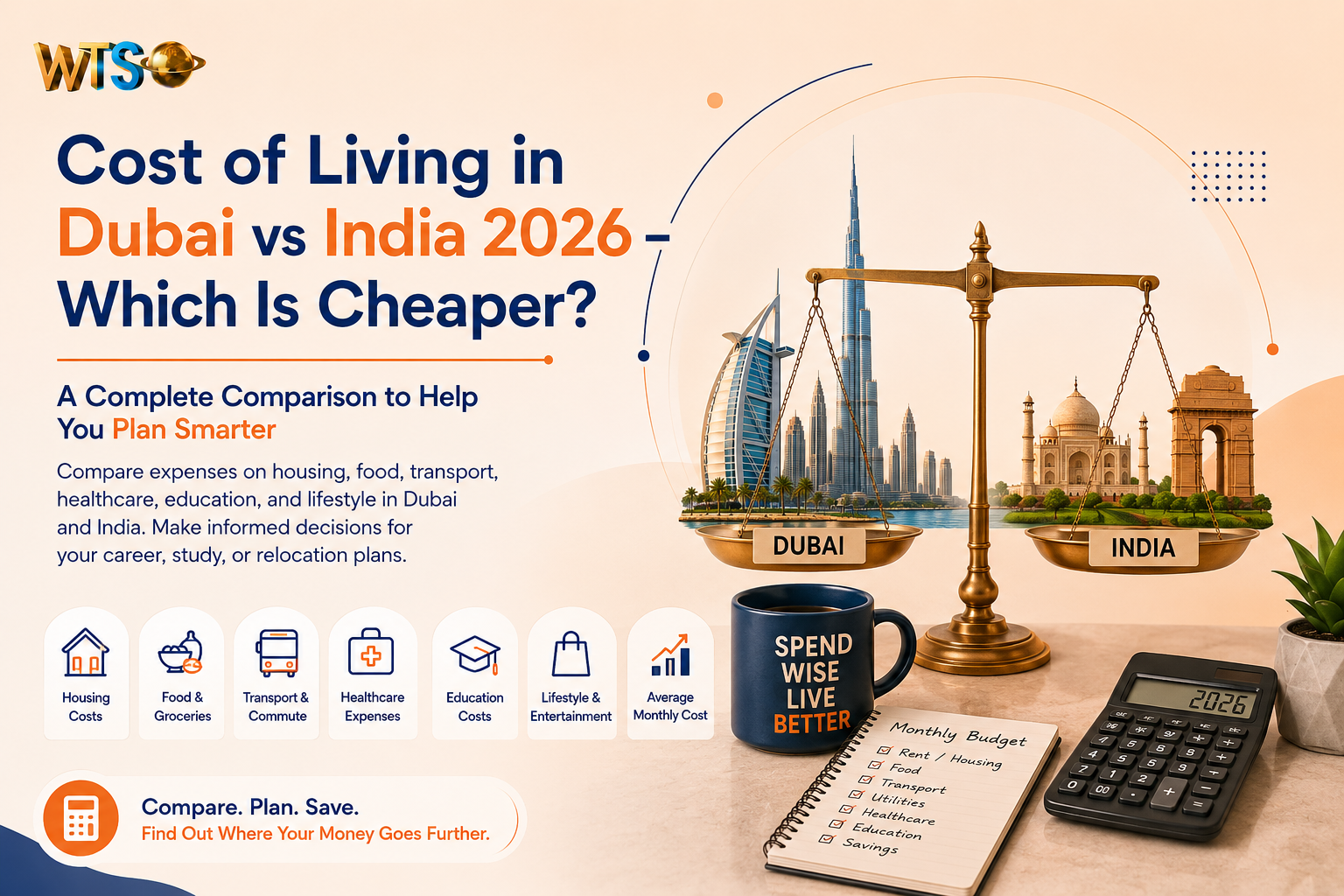Cost of Living in Dubai vs India 2026 – Which Is Cheaper?