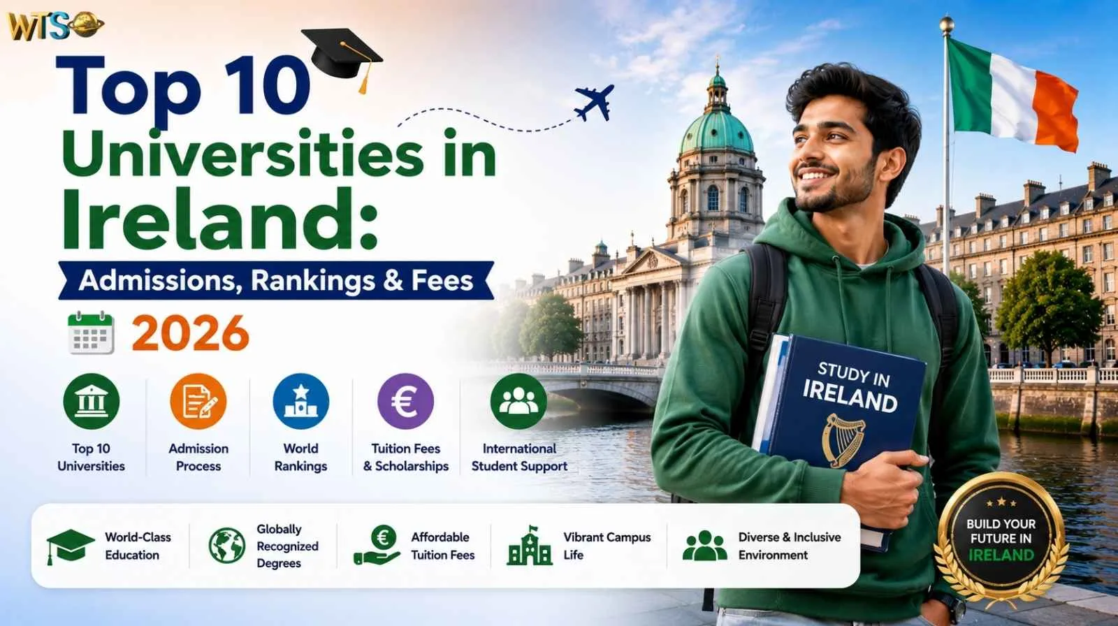 Top 10 Universities in Ireland: Admissions, Rankings & Fees 2026